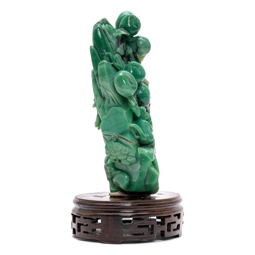 Jade Monkeys In Peach Tree