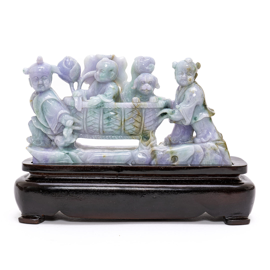 Jade Children Sculpture