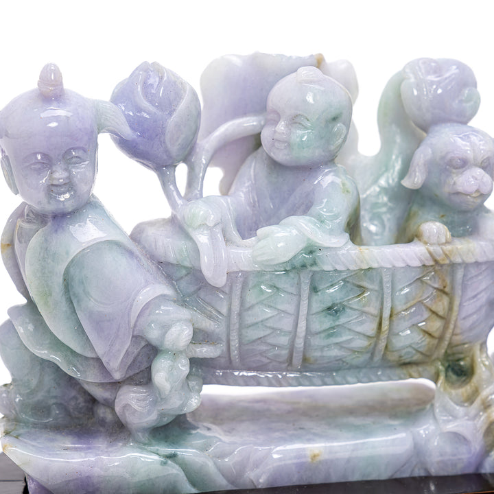 Jade Children Sculpture