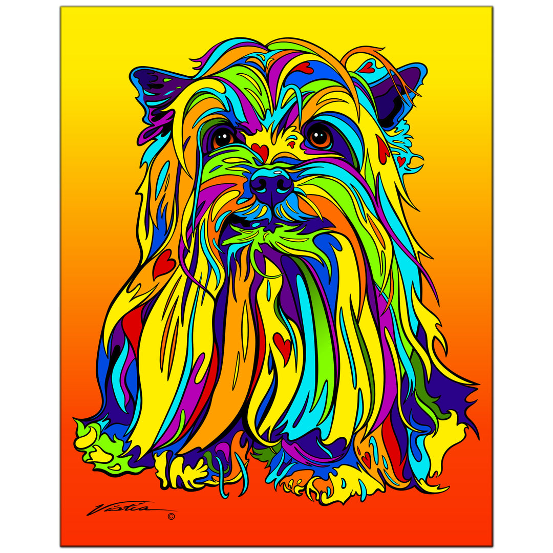 Silky Terrier on Metal from The Colorful World of Michael Vistia Image