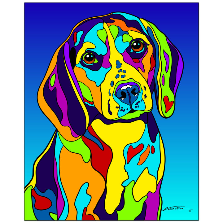 Beagle on Metal from The Colorful World of Michael Vistia Image