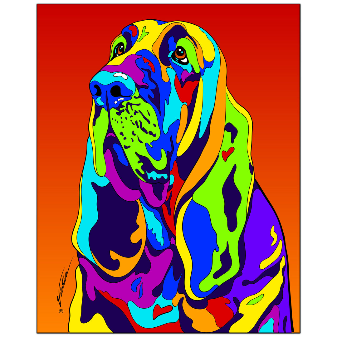 Blood Hound on Metal from The Colorful World of Michael Vistia Image