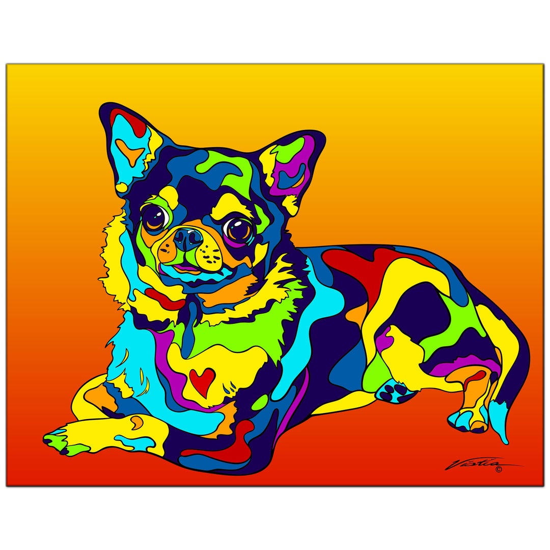 Chihuahua Mini on Metal from The Colorful World of Michael Vistia Image #1