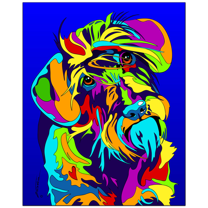 Dachshund Wire Hair on Metal from The Colorful World of Michael Vistia Image