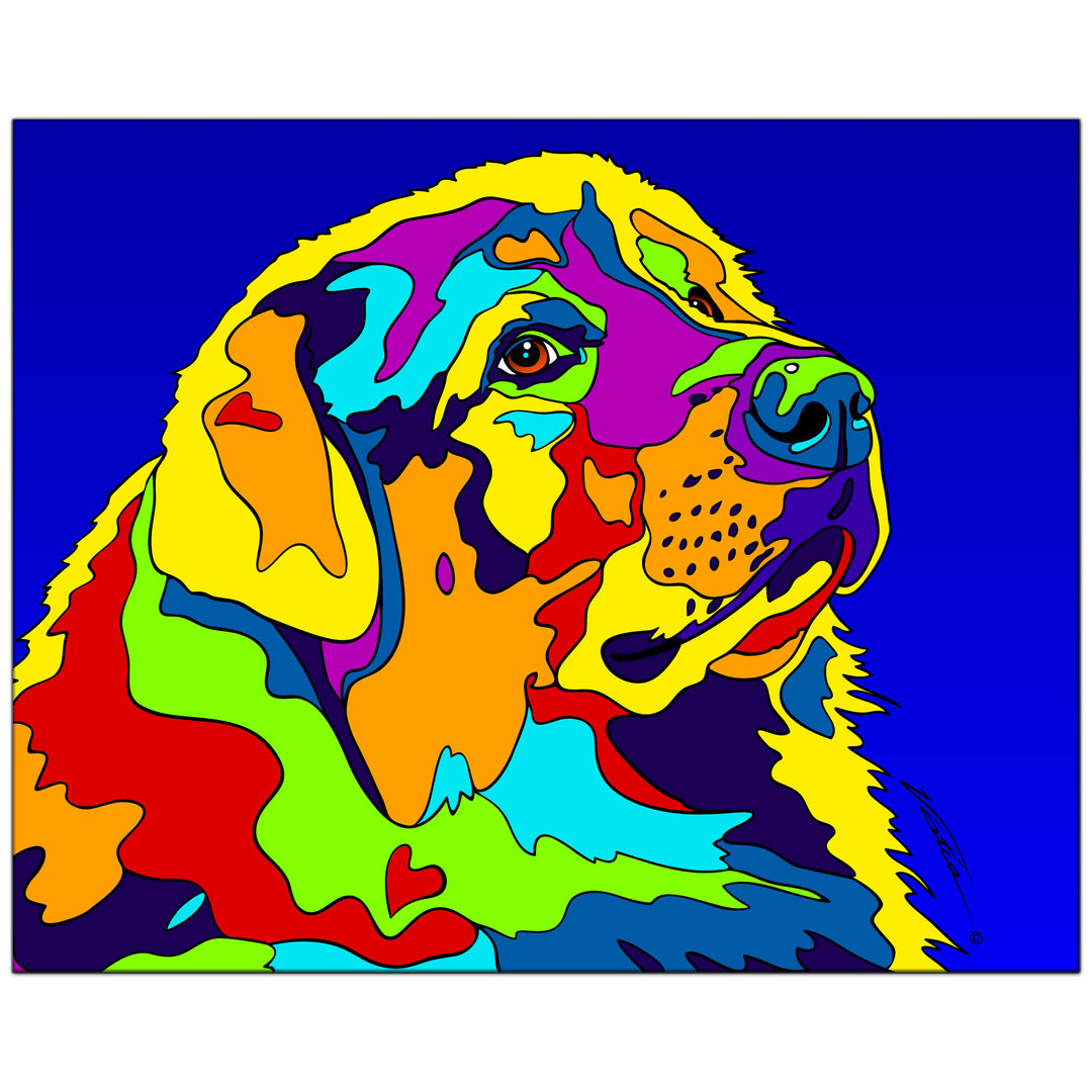 Great Pyreness on Metal from The Colorful World of Michael Vistia Image