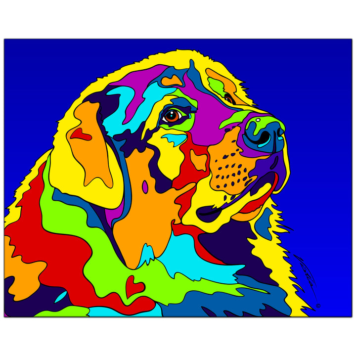 Great Pyreness on Metal from The Colorful World of Michael Vistia Image