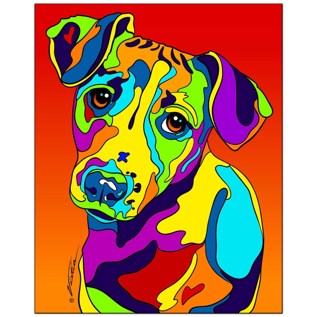 Jack Russell on Metal from The Colorful World of Michael Vistia Image