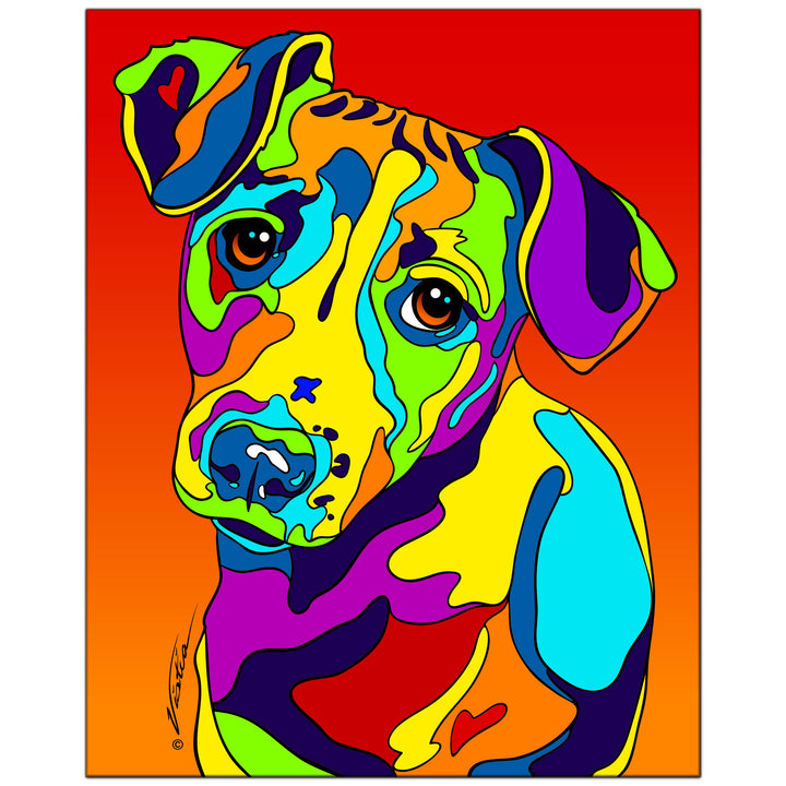Jack Russell on Metal from The Colorful World of Michael Vistia Image