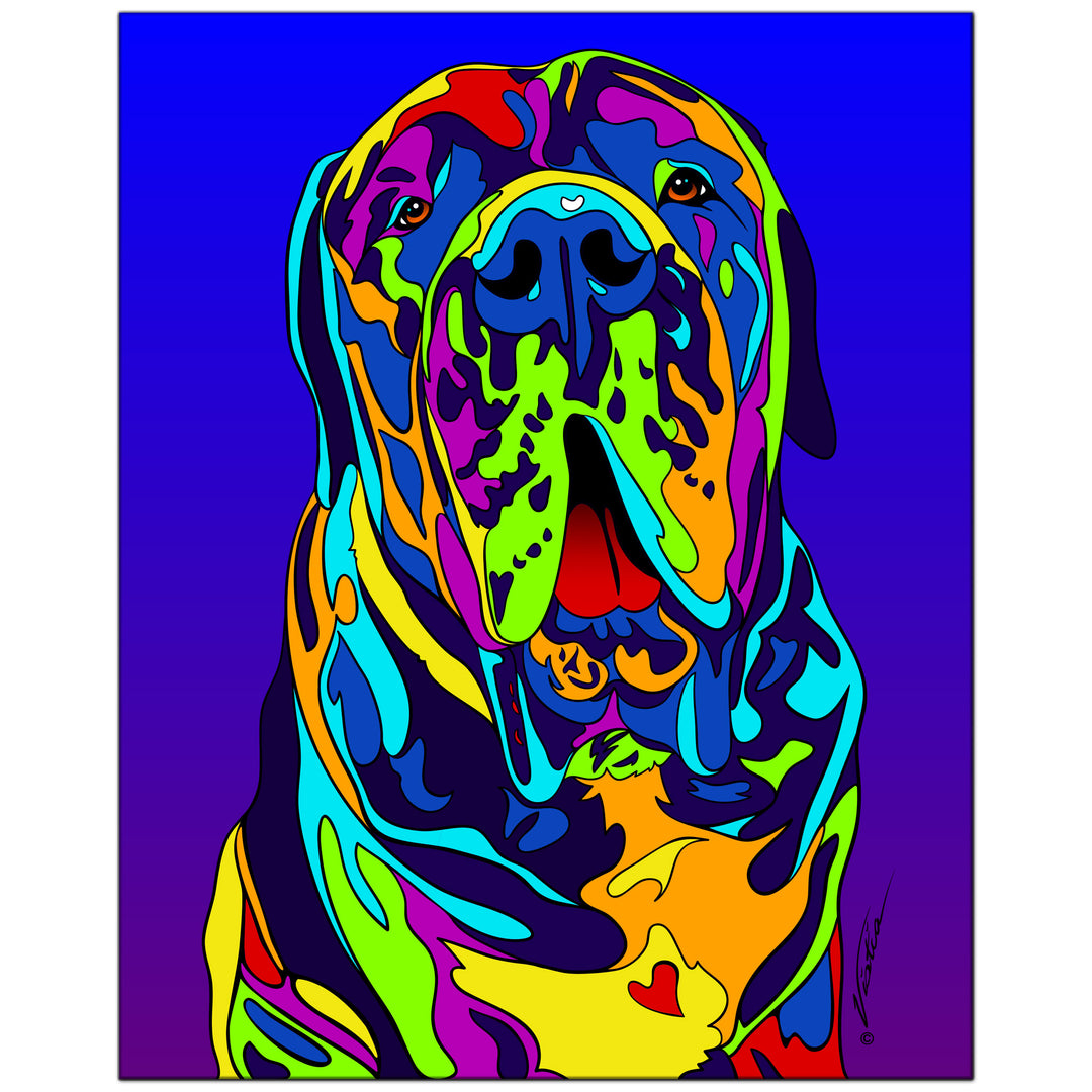 Mastiff on Metal from The Colorful World of Michael Vistia Image