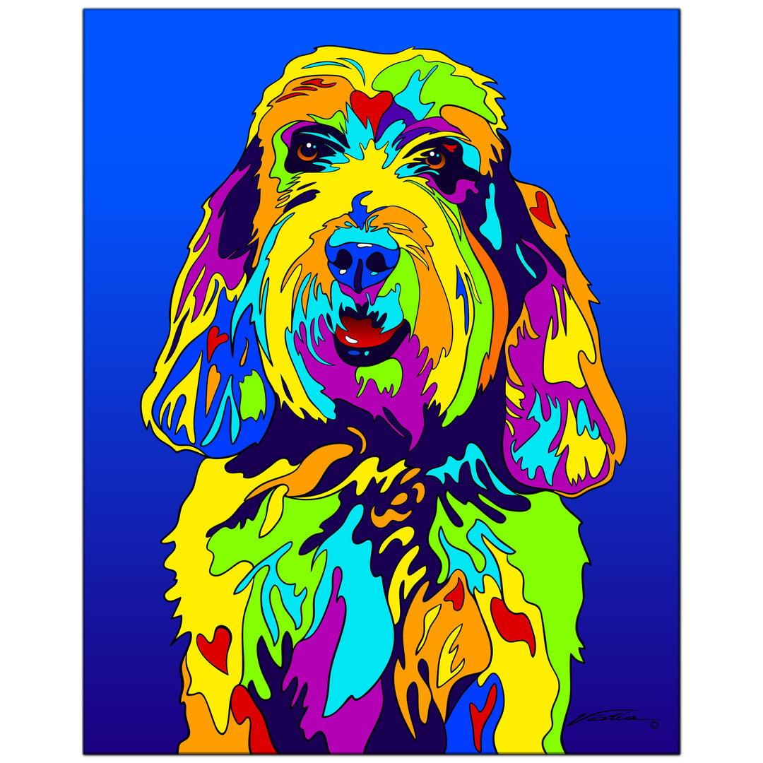 Petite Griffon on Metal from The Colorful World of Michael Vistia Image