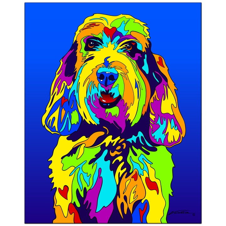 Petite Griffon on Metal from The Colorful World of Michael Vistia Image