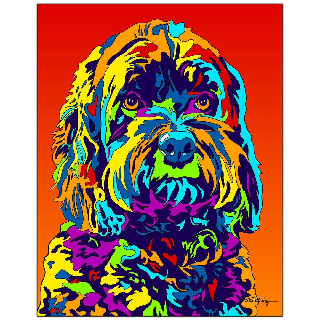 Schnoodle #2 on Metal from The Colorful World of Michael Vistia Image #1
