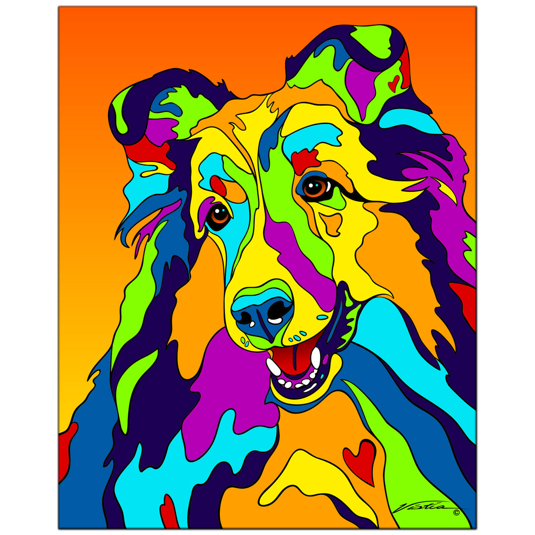 Shelty on Metal from The Colorful World of Michael Vistia Image