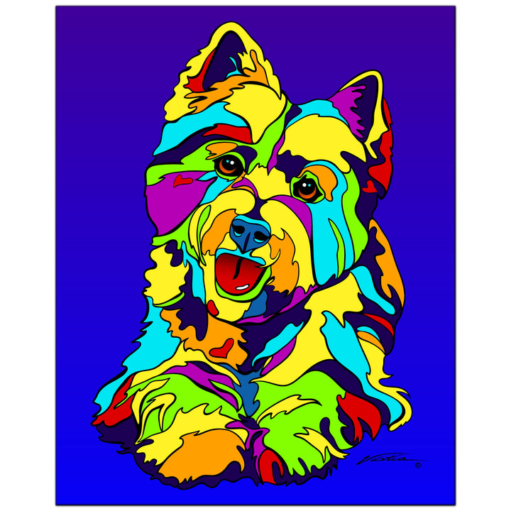 West Highland Terrier on Metal from The Colorful World of Michael Vistia Image