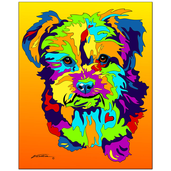 Yorkipoo on Metal from The Colorful World of Michael Vistia Image