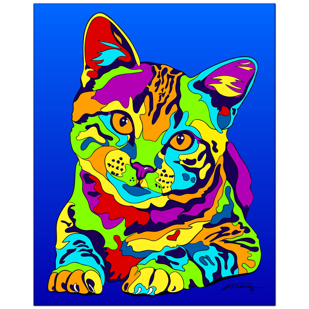Tabby on Metal from The Colorful World of Michael Vistia Image