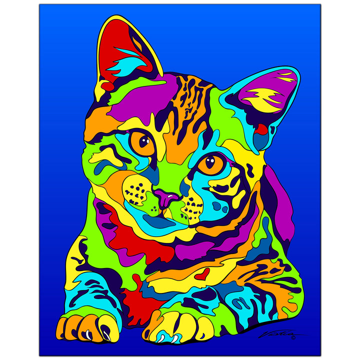 Tabby on Metal from The Colorful World of Michael Vistia Image
