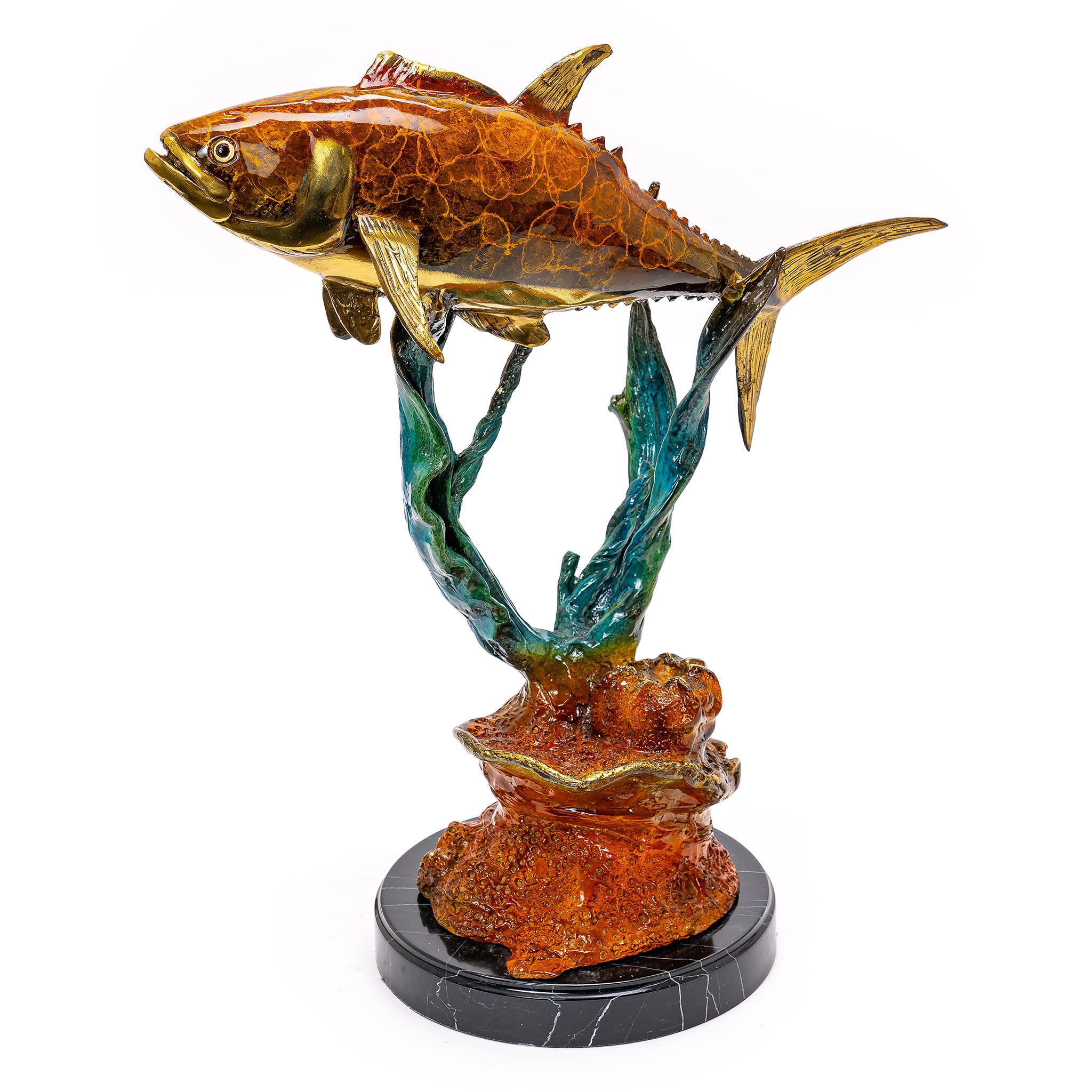 Bronze Fish Sculpture Captivating Marine Artistry for Your Space