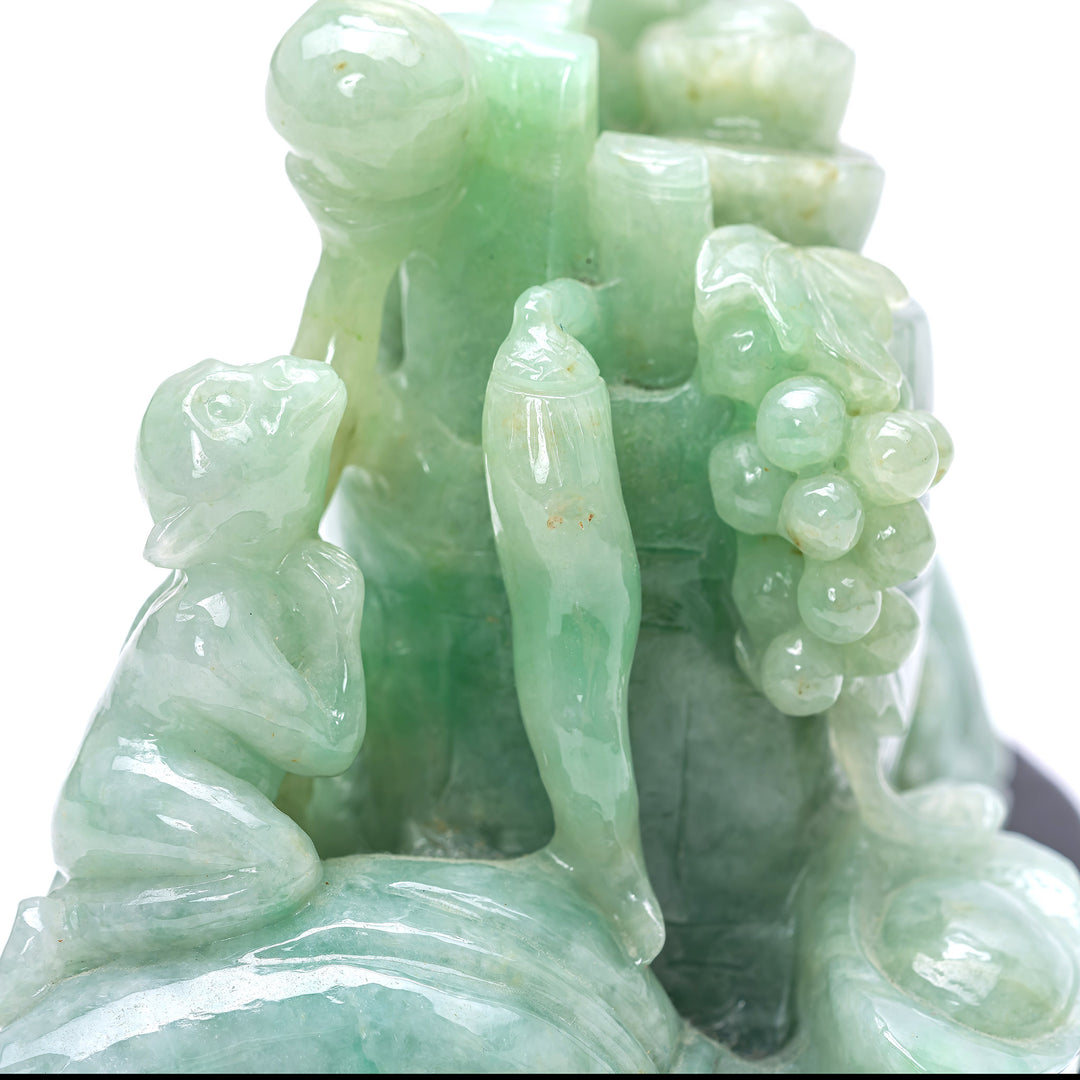 Small Jade Chinese Monkey Vase