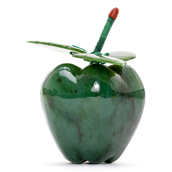 Spinach Jade Apple Carving