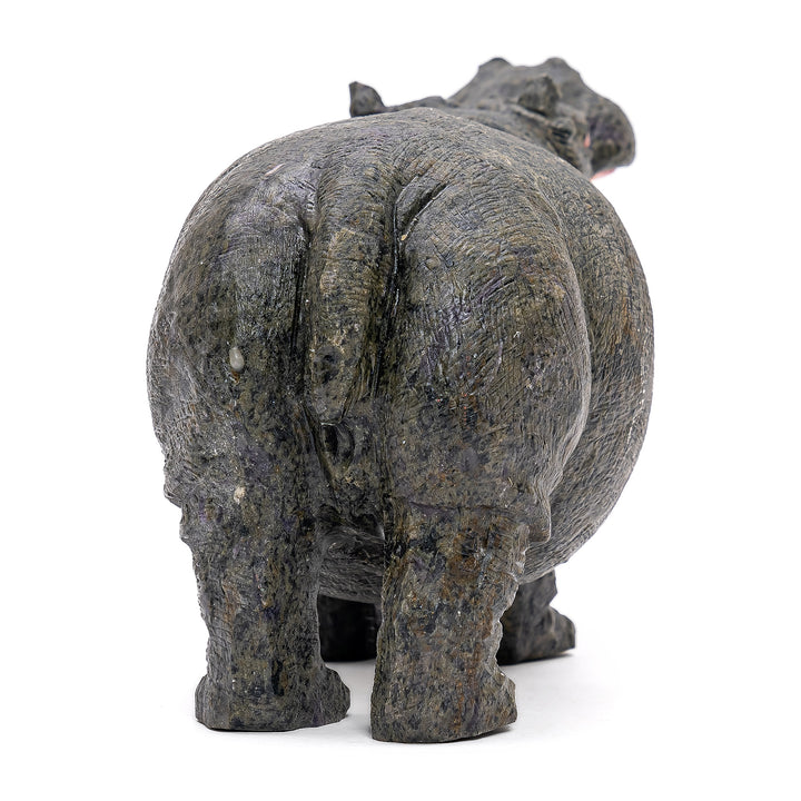 Carved Jasper Hippo (Med)