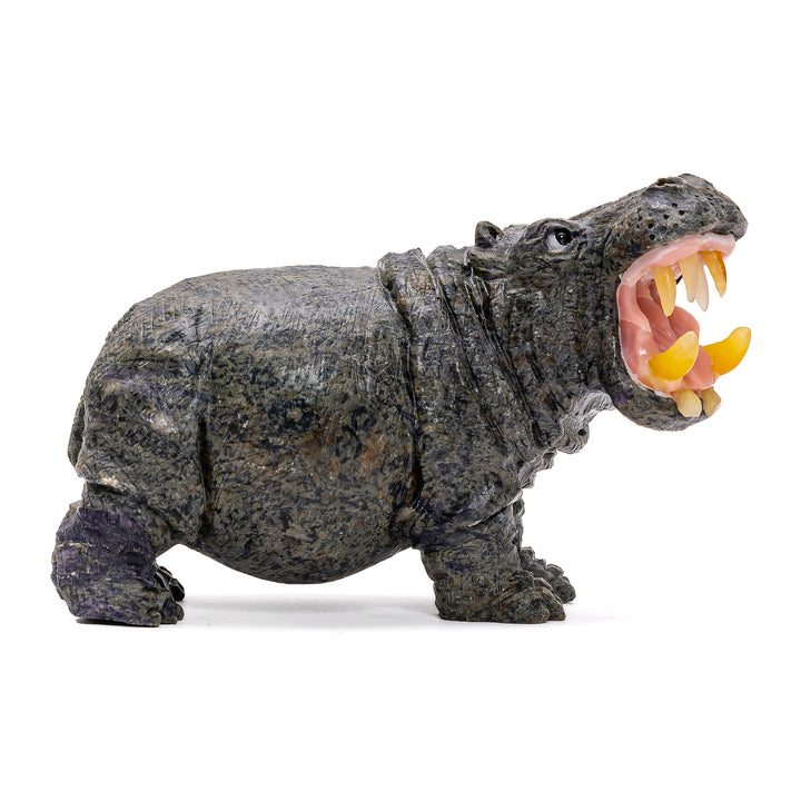 Carved Jasper Hippo (sm)