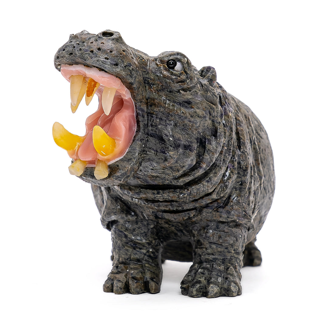 Carved Jasper Hippo (sm)