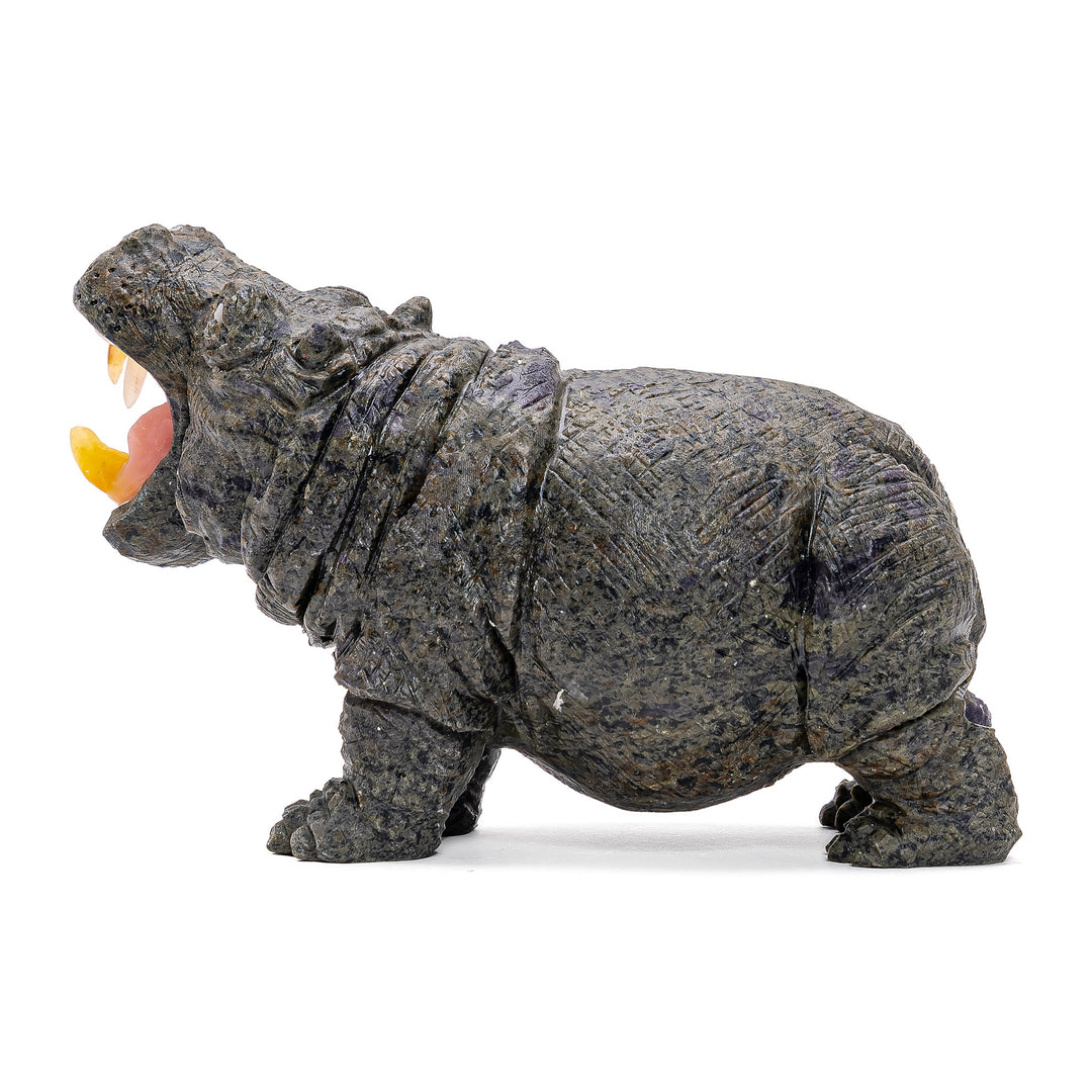 Carved Jasper Hippo (sm)