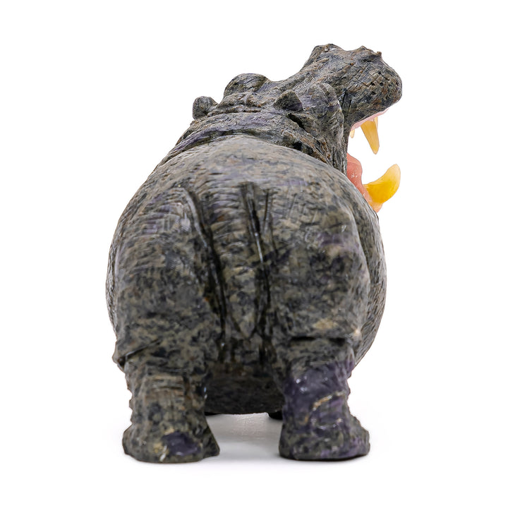 Carved Jasper Hippo (sm)