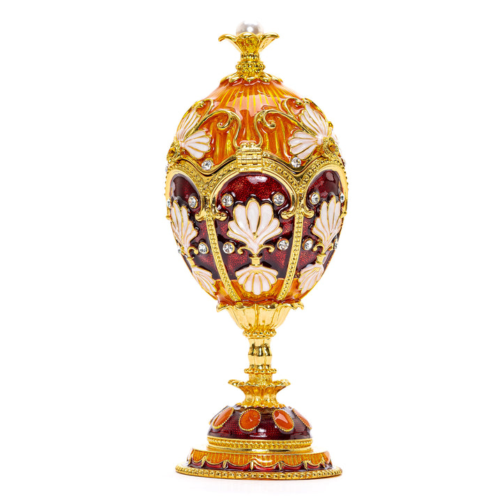 Red & Gold Acanthus Egg