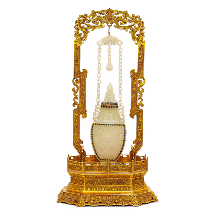 Exquisite Jade Hanging Chain Vase