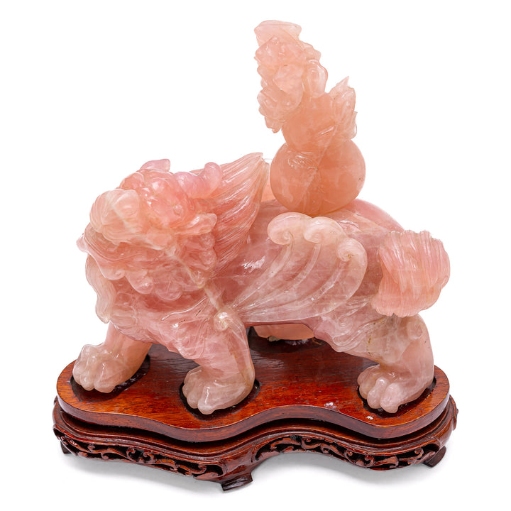 Rose Quartz Winged Lion