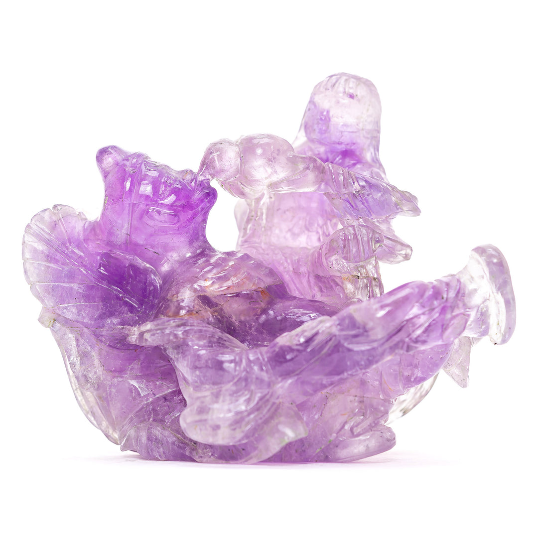 Carved Amethyst Sculpture