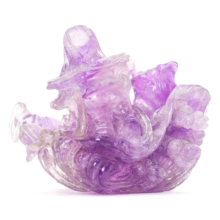 Carved Amethyst Sculpture