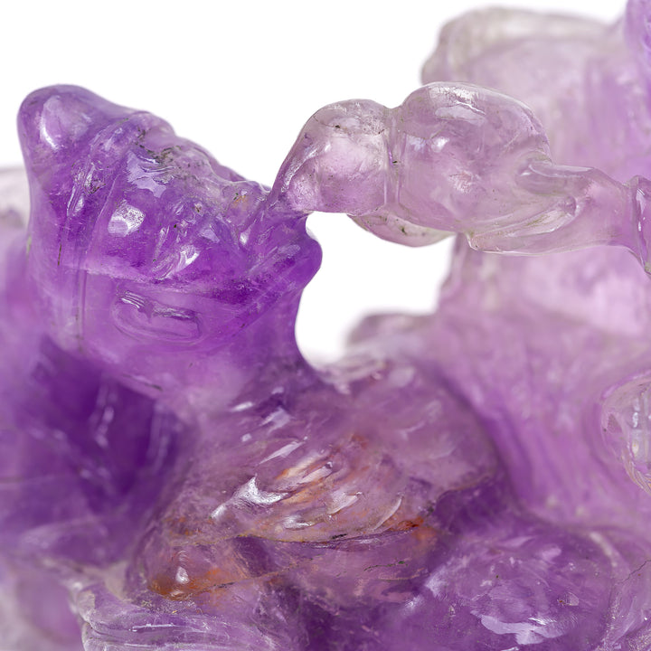 Carved Amethyst Sculpture