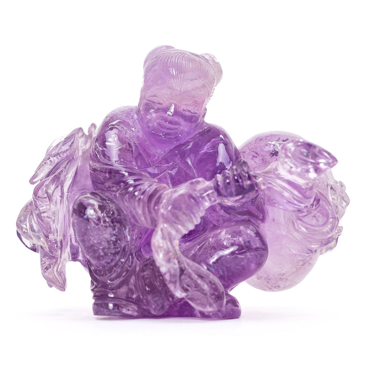 Carved Amethyst Sculpture
