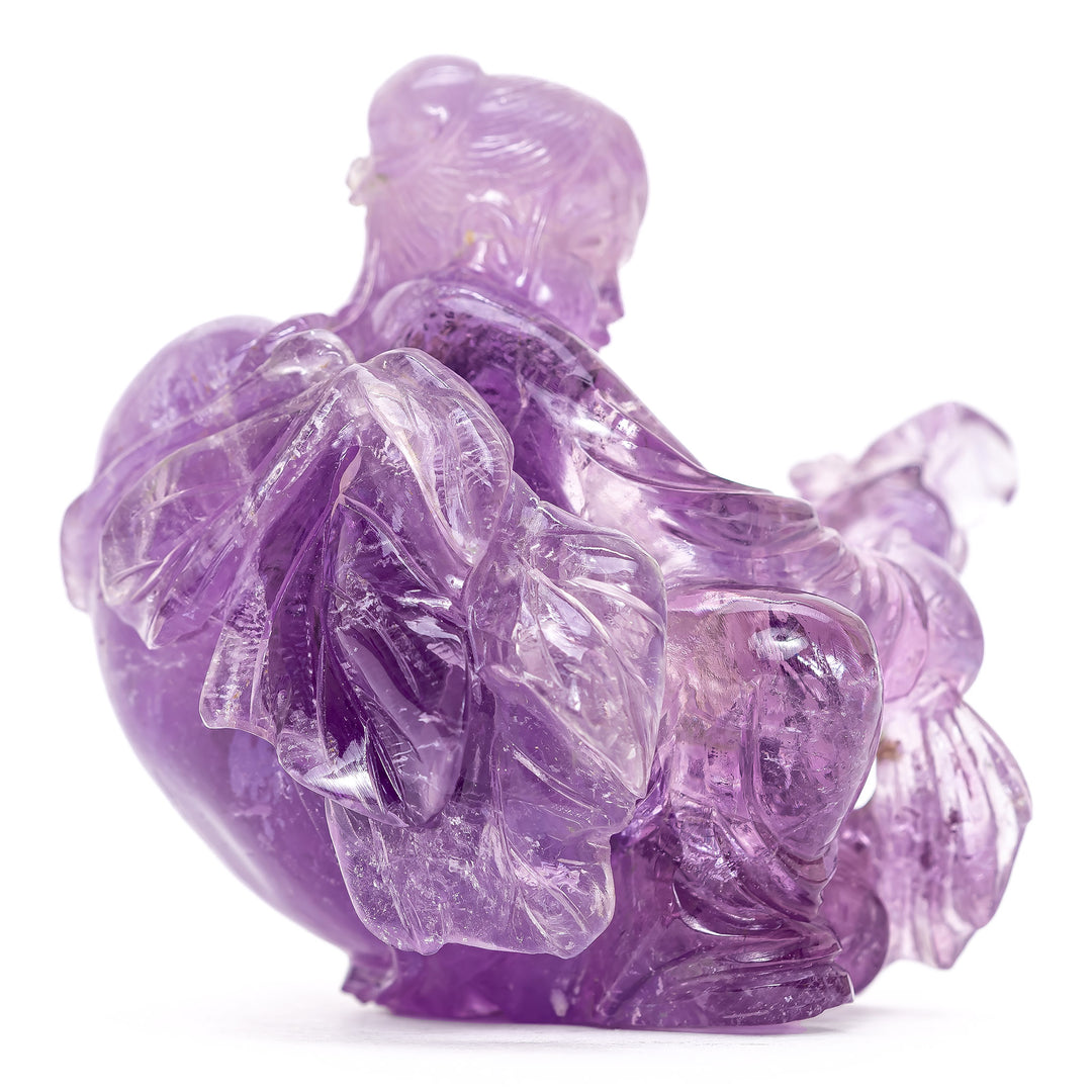 Carved Amethyst Sculpture