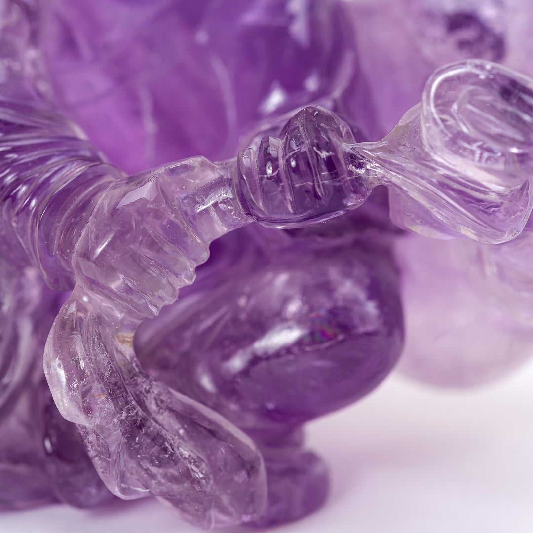 Carved Amethyst Sculpture