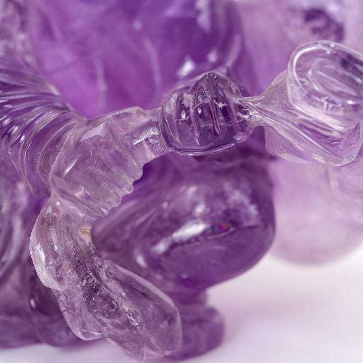 Carved Amethyst Sculpture