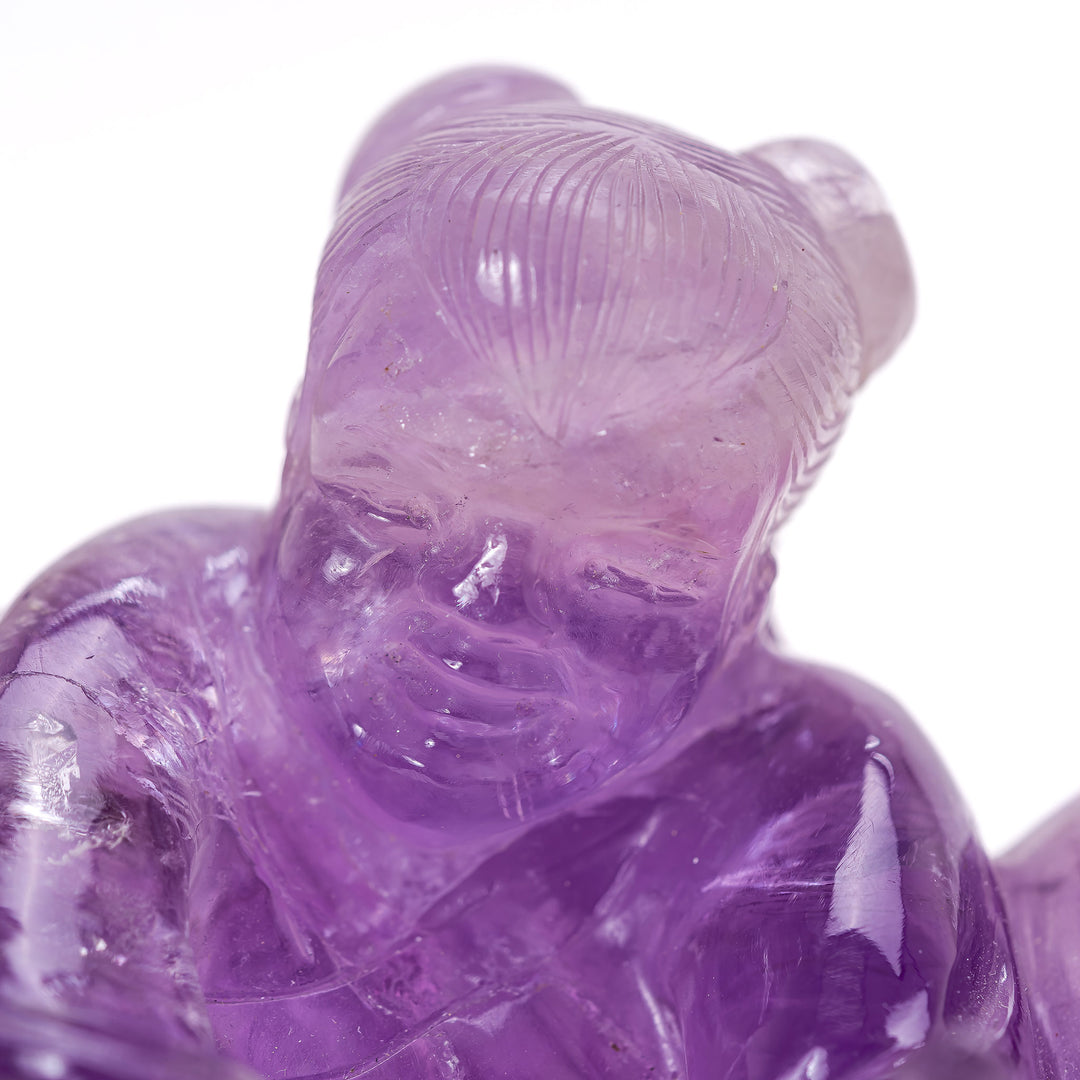 Carved Amethyst Sculpture