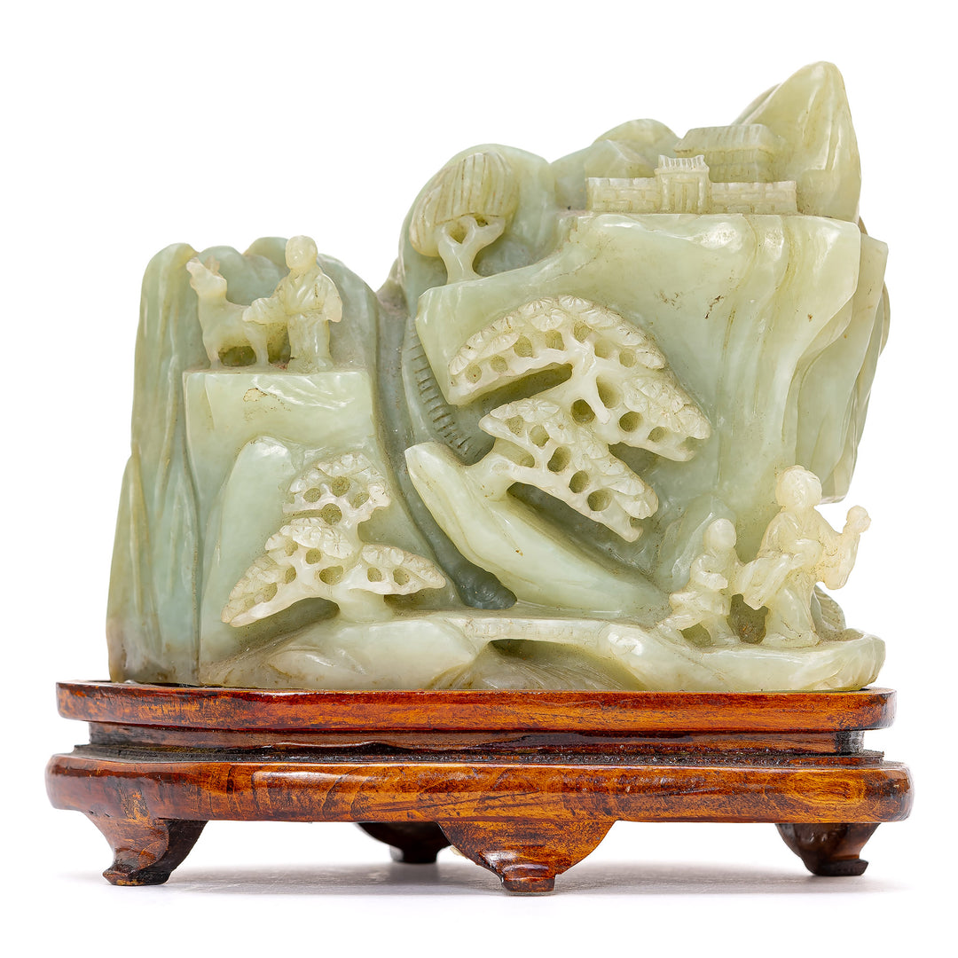 Nephrite Jade Mountain Scene