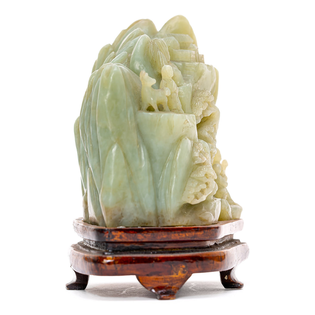 Nephrite Jade Mountain Scene