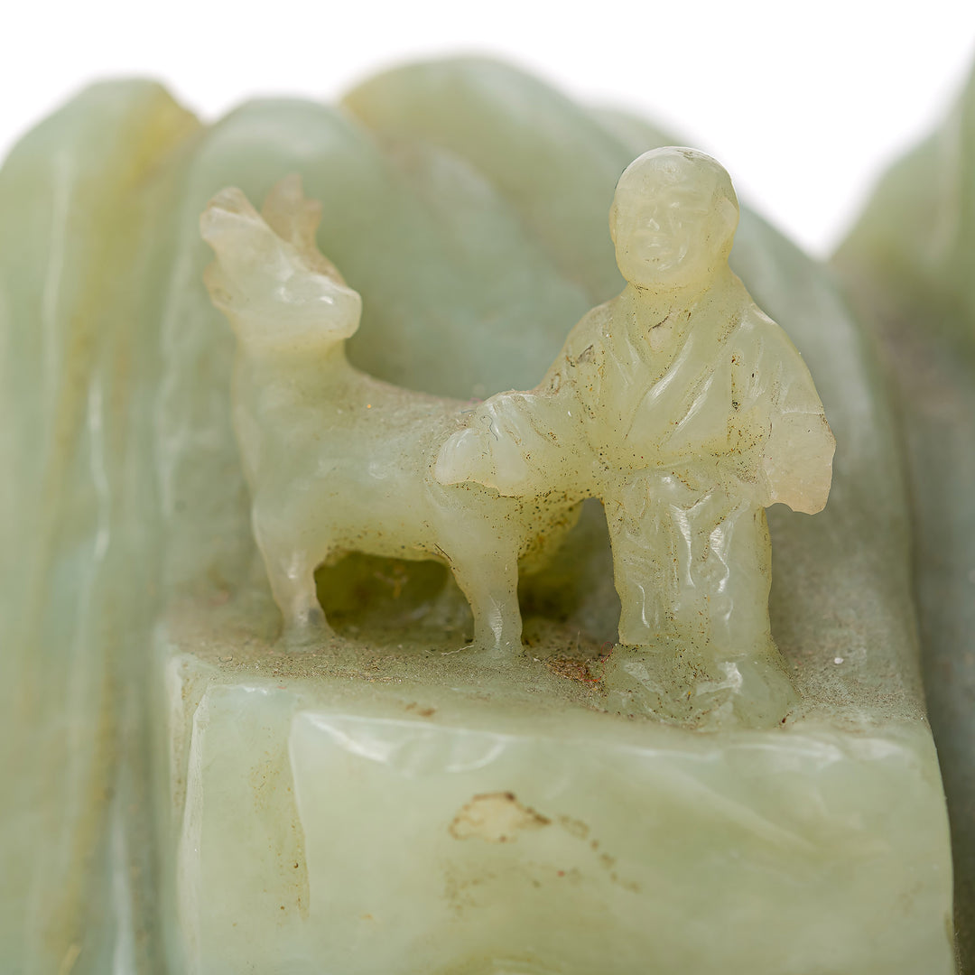 Nephrite Jade Mountain Scene