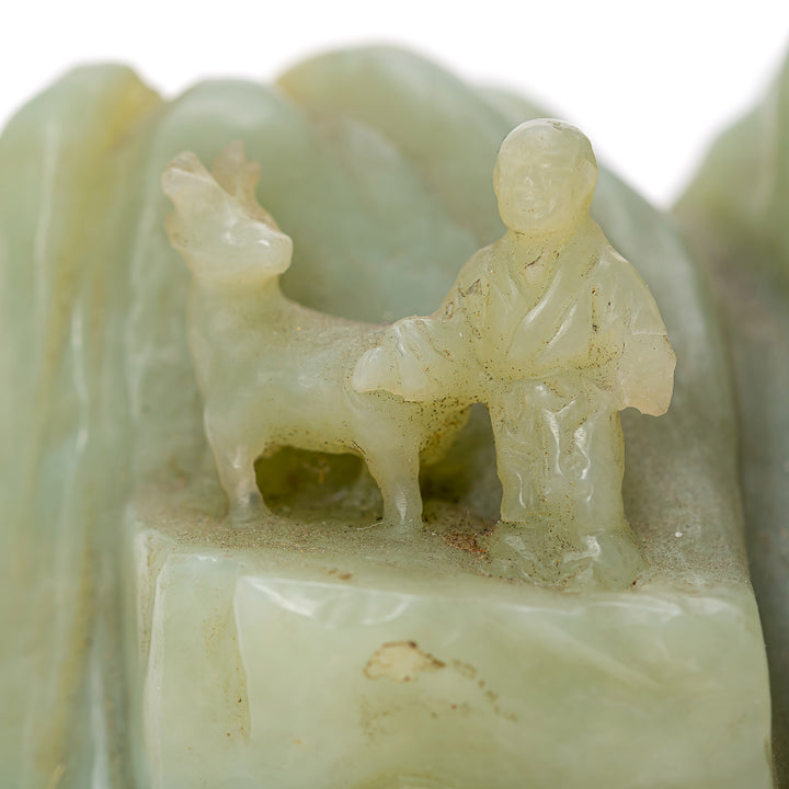 Nephrite Jade Mountain Scene