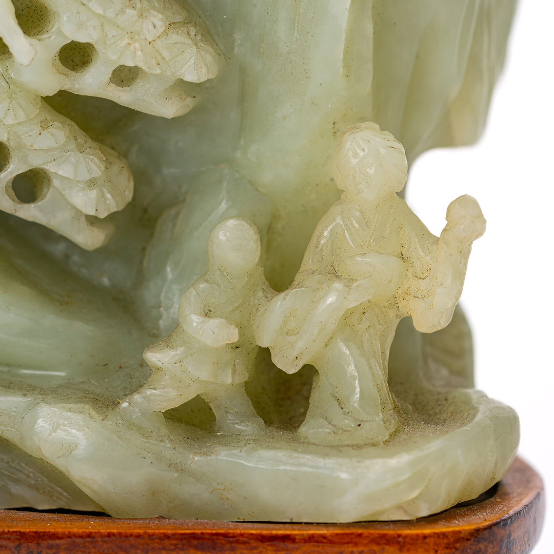Nephrite Jade Mountain Scene