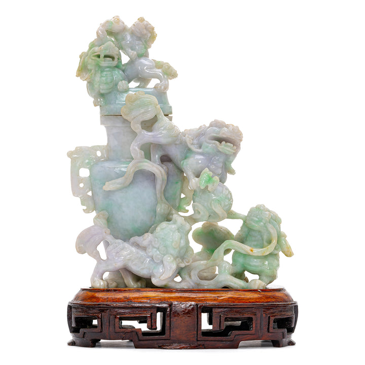 Jadeite Vase with Cover