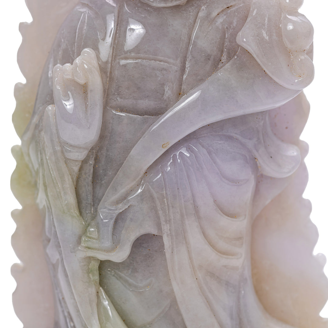 Pale Lavender Jade Guan Yin