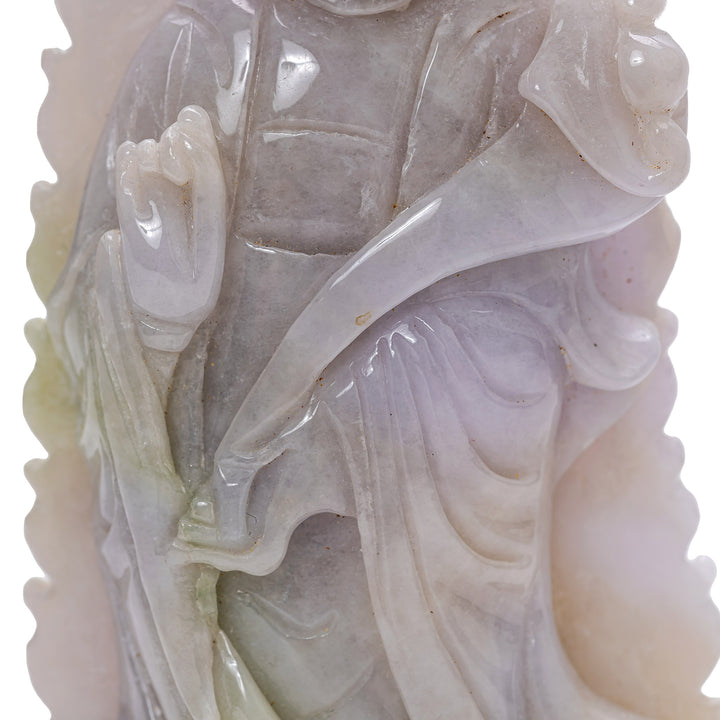 Pale Lavender Jade Guan Yin