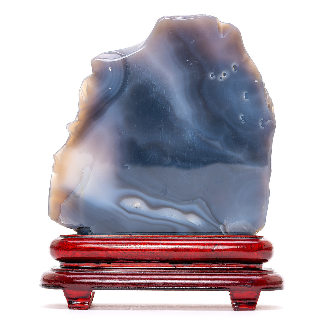 Grey Agate Carving