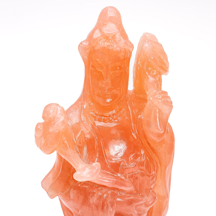 Rose Quartz Quan Yin